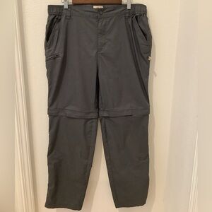 Mens gray Dakota grizzly convertible pants
